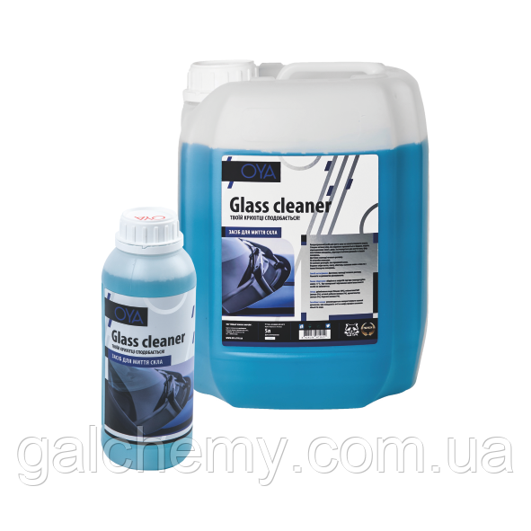 Засіб для миття скла автомобіля від OYA, Готове до застосування, Glass cleaner- 1л
