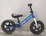 Дитячий велобіг Corso NEO EN-25540 Синій, з колесами 12" дюймів EVA (ПЕНА), підставка для ніг, біговел, фото 2