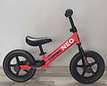 Дитячий велобіг Corso NEO EN-52360 Червоний, з колесами 12 дюймів EVA (ПЕНА), підставка для ніг, біговел, фото 2