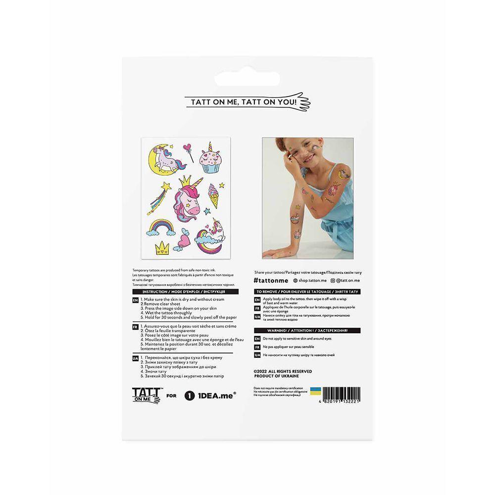 Тимчасові тату TATTon.me Unicorns Mix, фото 1
