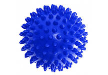 Масажний м'ячик 9 см жорсткий EasyFit PVC синій