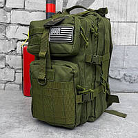 Военный походный рюкзак Silver Knight 45л олива, камуфляжный рюкзак с системой Molle 50х30х30 см