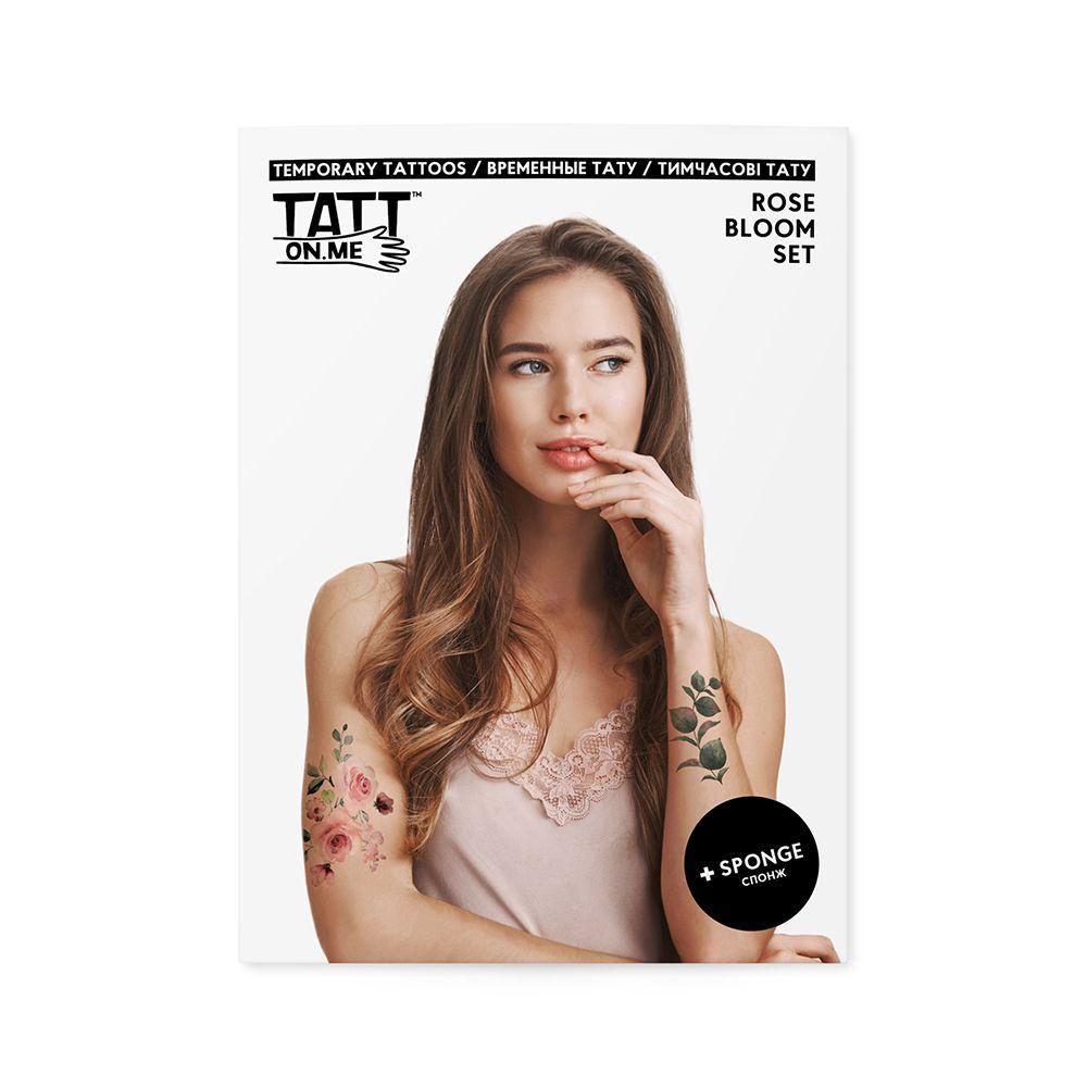 Тимчасові тату TATTon.me Rose Bloom set, фото 1