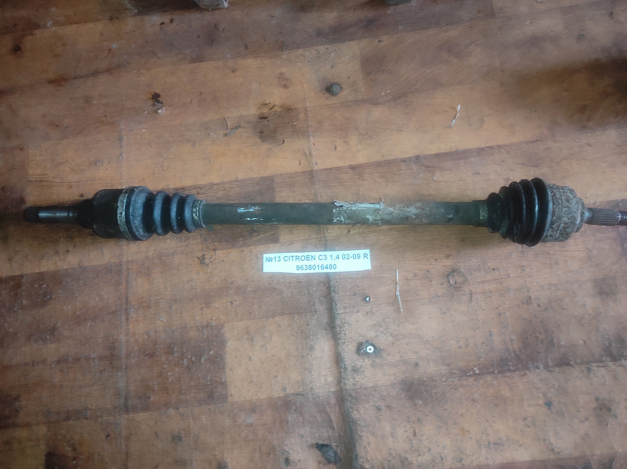 №13 Піввісь права 1.4 9638016480 для CITROEN C3 02-09, фото 1