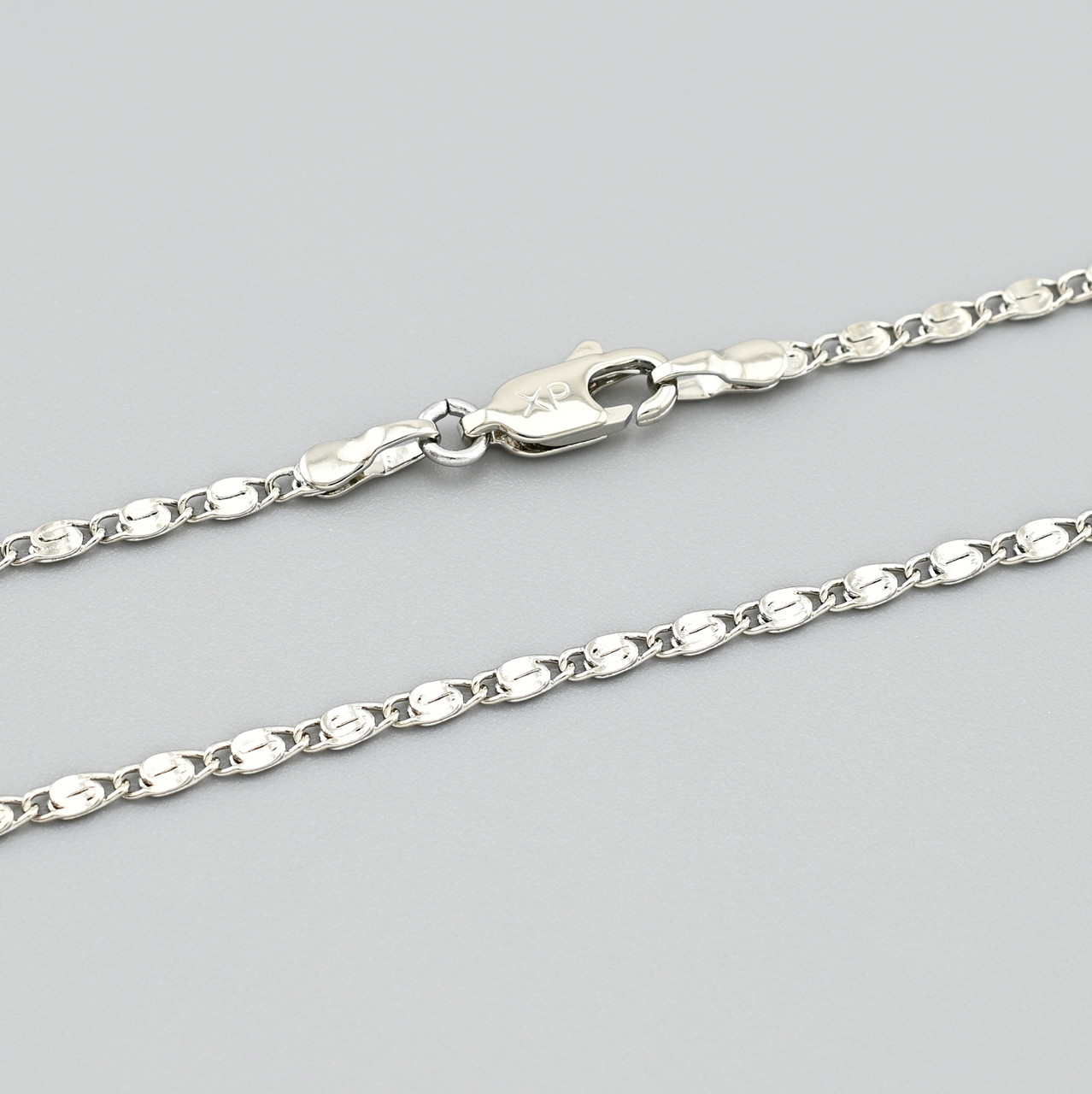 Ланцюжок Равлик 42146 ширина 2 мм позолота Біле Золото довжина 45, фото 1