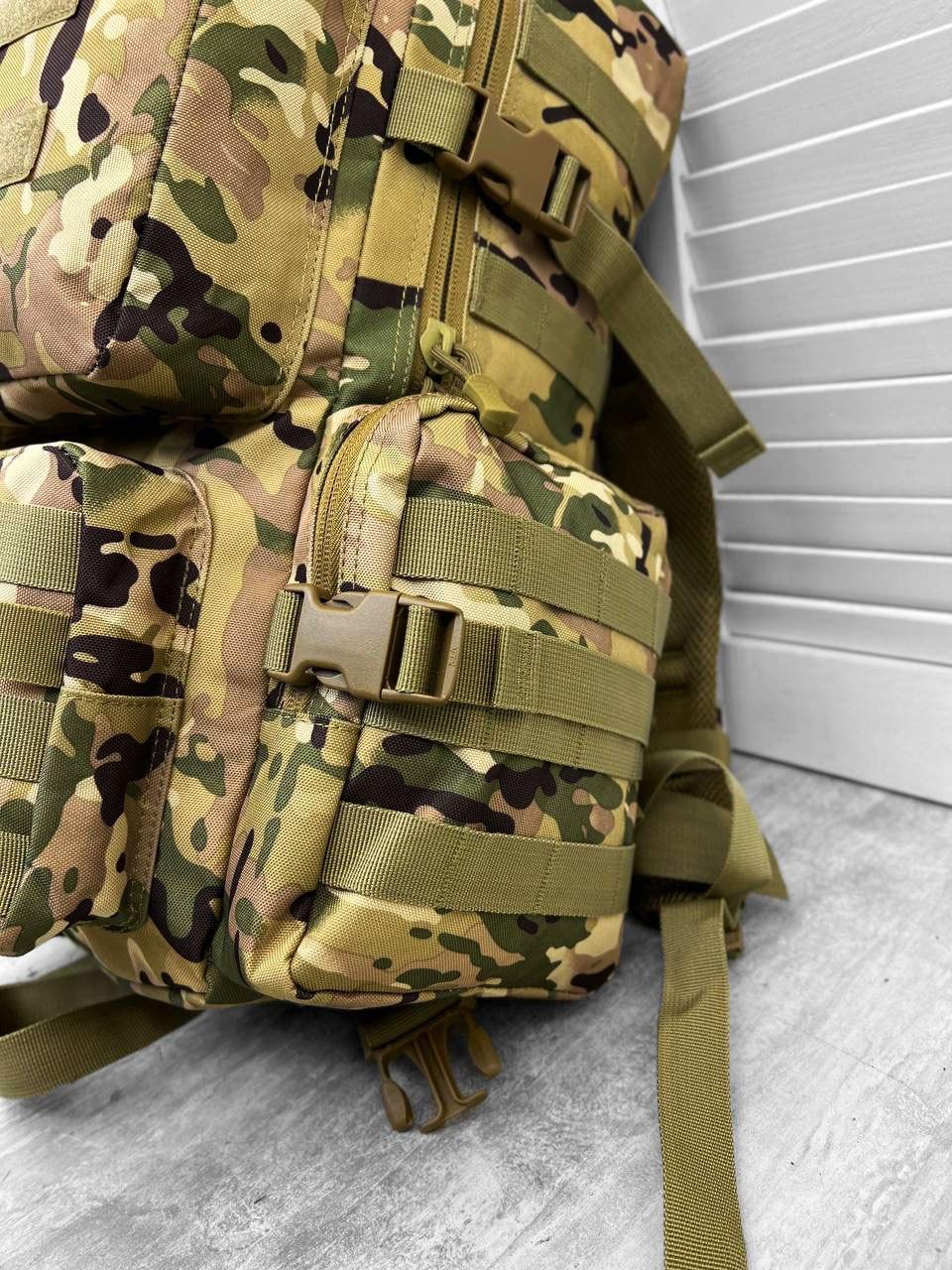 Штурмовой рюкзак мультикам 45л Supervisor, военный рюкзак всу с системой Молли 55х35х22 см - фото 8 - id-p2078071536