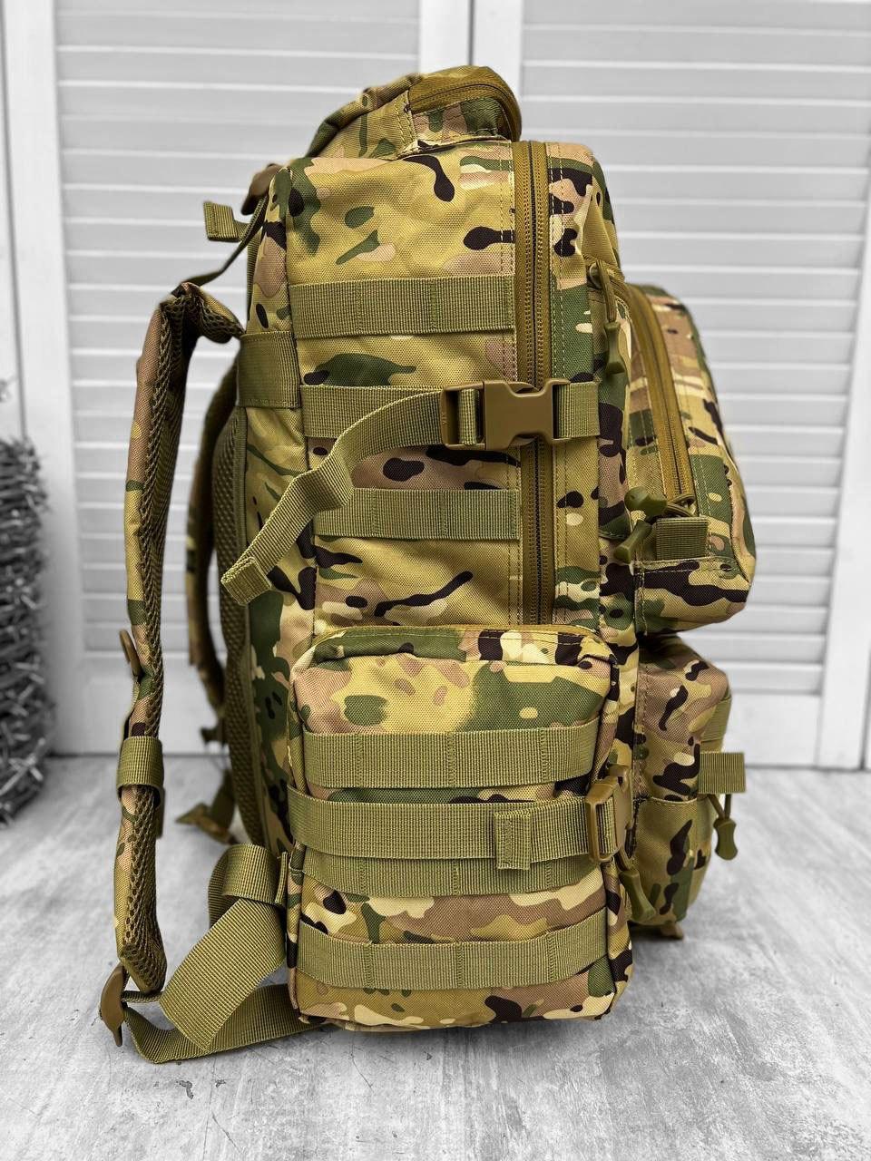 Штурмовой рюкзак мультикам 45л Supervisor, военный рюкзак всу с системой Молли 55х35х22 см - фото 10 - id-p2078071536