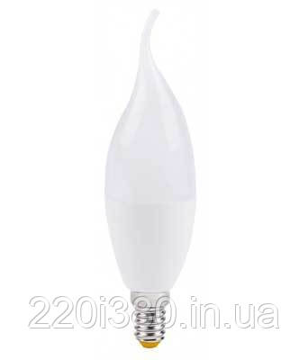 Лампа LB-737 CF37 230V 6W 520Lm E14 4000K свічка на вітрі FERON