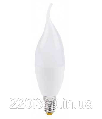 Лампа LB-737 CF37 230V 6W 500Lm 2700K E14 свічка на вітрі FERON