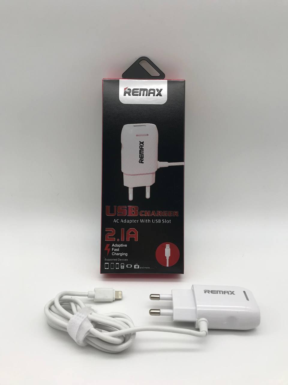 СЗП Remax WJ-005 2in1 3.1 A 1USB + шнур Iphone 1.5m