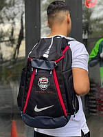 Черный баскетбольный рюкзак Nike USA Basketball Elite с воздушными подушками спортивный
