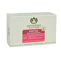 Рактда Махариши аюрведа, 100 таблеток, стимулятор кровотворення, Raktda Maharishi ayurveda