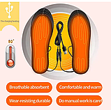 Устілки з підігрівом від USB 35-44 підрізні. Теплі зимові устілки. Термоустілки, фото 7