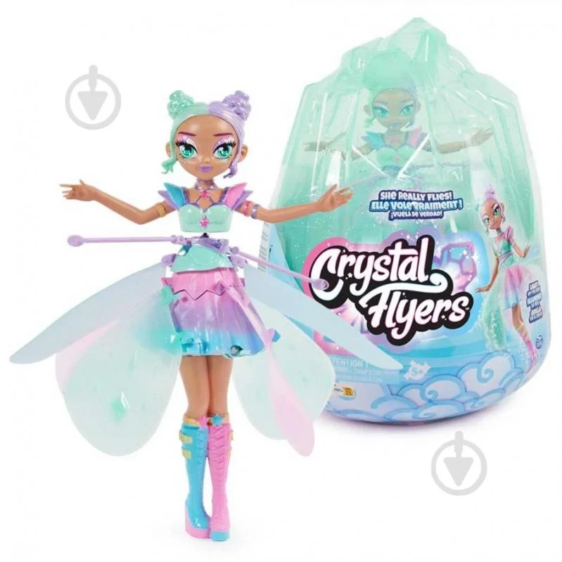 Hatchimals Pixies Crystal Flyers літаюча лялька фея Піксі Хетчималс Інтерактивна лялька