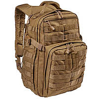 Рюкзак 5.11 RUSH12 2.0 Backpack 24л-Coyote,тактический прочный штурмовой рюкзак кордура НАТО для военных койот