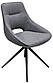 Поворотні стільці тканинні R-105 попелястий на чорних металевих ніжках, фото 4