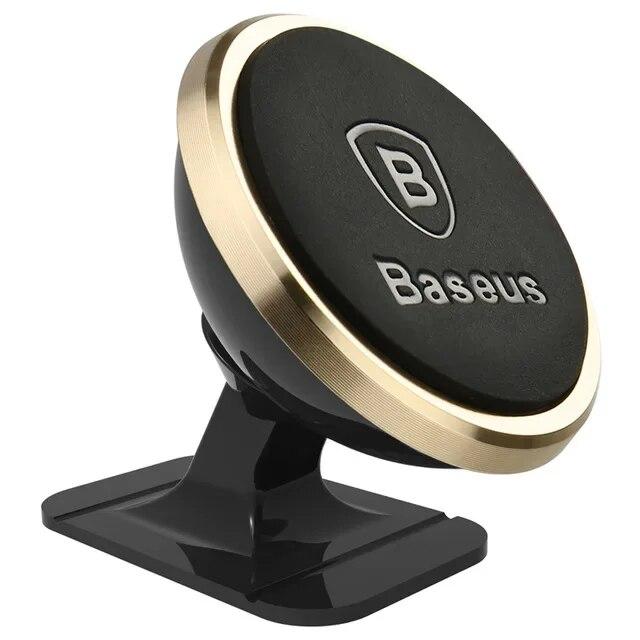Універсальний автомобільний магнітний тримач для телефона 360° Baseus Gold SUCX140015