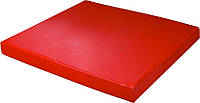 Мат детский гимнастический спортивный 100х100х9 см, красный
