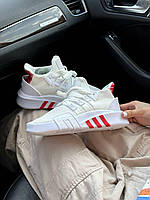 Женские демисезонные кроссовки Adidas EQT Bask ADV (белые) стильные повседневные кроссы A0019 Адидас