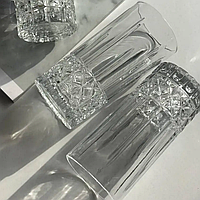 Комплект стаканы 350 мл Набор 6 шт стаканы Стаканы прозрачные Сервировка стола стаканы Стаканы для воды и сока