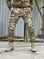 Мужские военные брюки зимние тёплые на флисе мультикам