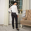 Жіночі брюки Сану на резинці Вірджинія клітинка, весна-осінь, приталені, для офісу, 46,48,50,52,54,56,58,60 р-р, фото 4