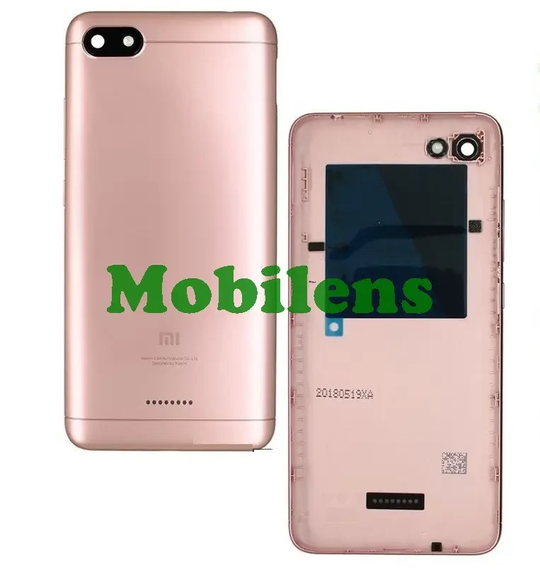 Xiaomi Redmi 6A, M1804C3CG Задня кришка рожева *на 2 Sim-лотоки (без отвору під відбиток пальця)