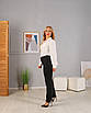 Жіночі укорочені брюки Марсела клітинка, демісезонні офісні брюки, фото 2