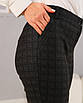 Жіночі укорочені брюки Марсела клітинка, демісезонні офісні брюки, фото 8