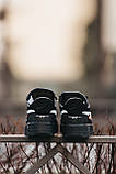 Чоловічі кросівки Nike Air Force 1 Low x Off-White Black, чорні кросівки найк аір форс офф вайт лов аїр, фото 5
