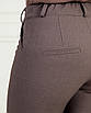 Жіночі ділові штани Крісті шоколад із трикотажної тканини 44,46,48,50,52,54,56,58 р., фото 8