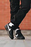 Чоловічі кросівки Nike Air Force 1 Low x Off-White Black, чорні кросівки найк аір форс офф вайт лов аїр, фото 7