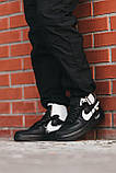 Чоловічі кросівки Nike Air Force 1 Low x Off-White Black, чорні кросівки найк аір форс офф вайт лов аїр, фото 9