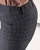Жіночі укорочені брюки Ада клітинка темна, фото 10