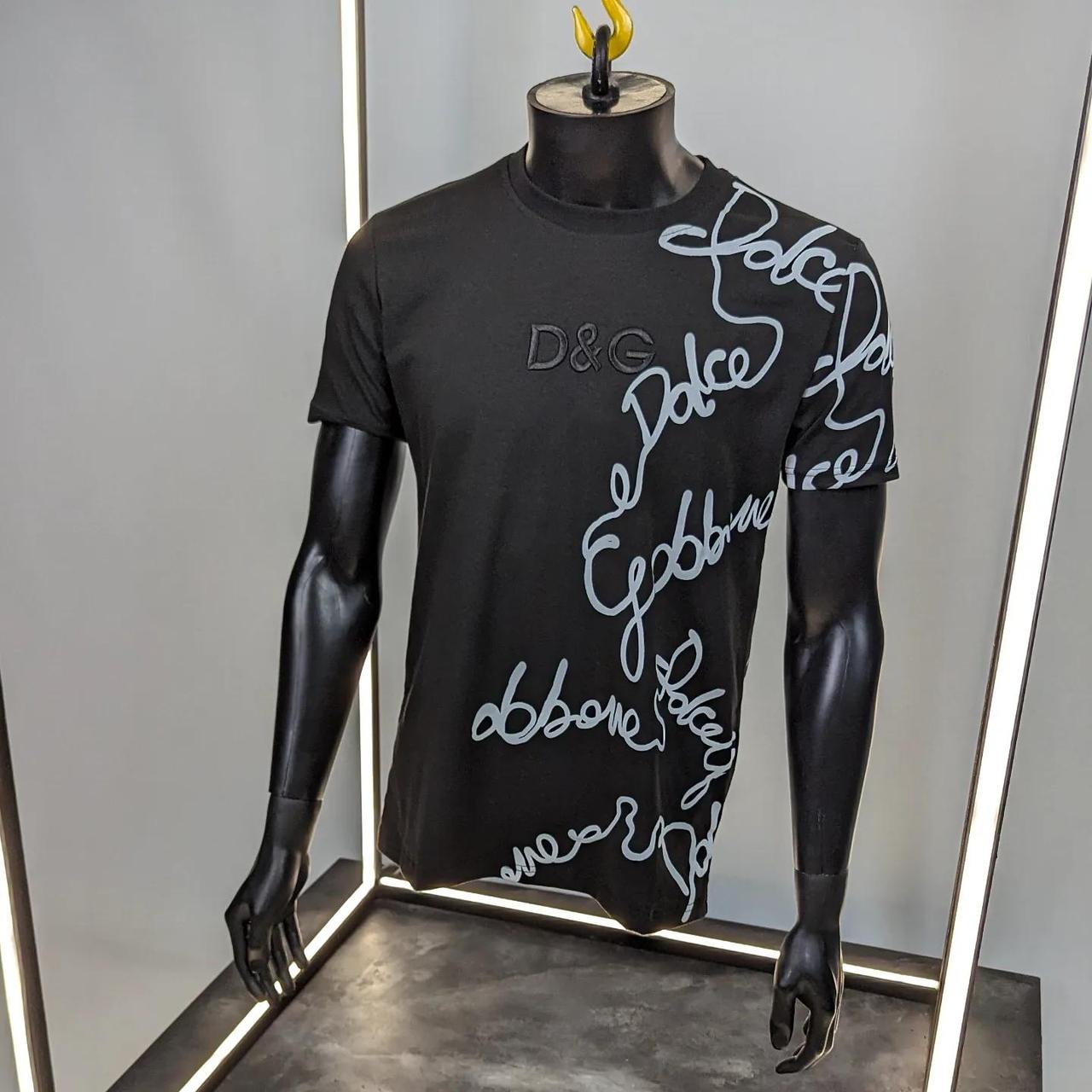 Чоловіча футболка Dolce Gabbana CK7287 чорна S, М