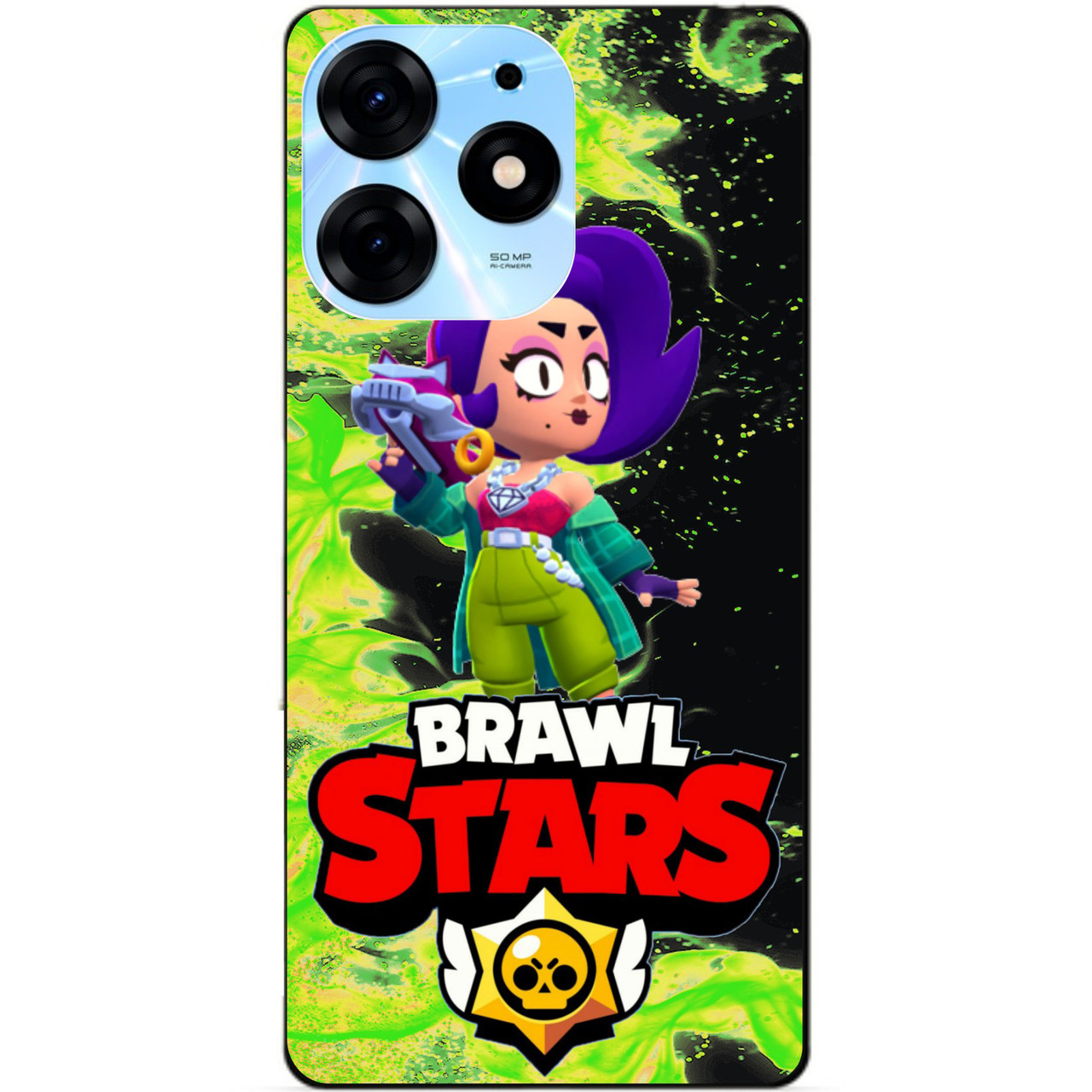 Силіконовий бампер чохол для Tecno Spark 10 Pro з Героєм Бравл Лола