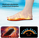 Устілки з підігрівом від USB 35-40 і 41-46 підрізні. Теплі зимові устілки. Термоустілки, фото 10