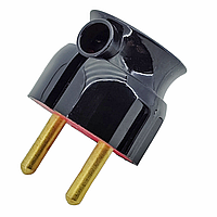 Вилка штепсельна LXL 125 кутова чорна