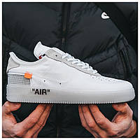 Мужские кроссовки Nike Air Force 1 Low x Off-White White, белые кроссовки найк аир форс офф вайт лов