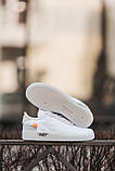 Чоловічі кросівки Nike Air Force 1 Low x Off-White White, білі кросівки найк аір форс офф вайт лов аїр, фото 3