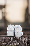 Чоловічі кросівки Nike Air Force 1 Low x Off-White White, білі кросівки найк аір форс офф вайт лов аїр, фото 4