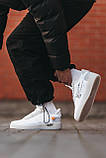 Чоловічі кросівки Nike Air Force 1 Low x Off-White White, білі кросівки найк аір форс офф вайт лов аїр, фото 6