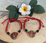 Браслет  с  красной ниткой и монетой от студии LadyStyle.Biz, фото 4