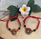 Браслет  с  красной ниткой и монетой от студии LadyStyle.Biz, фото 3