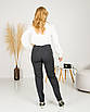 Жіночі брюки Джулія сіра, теплі ділові брюки, фото 4