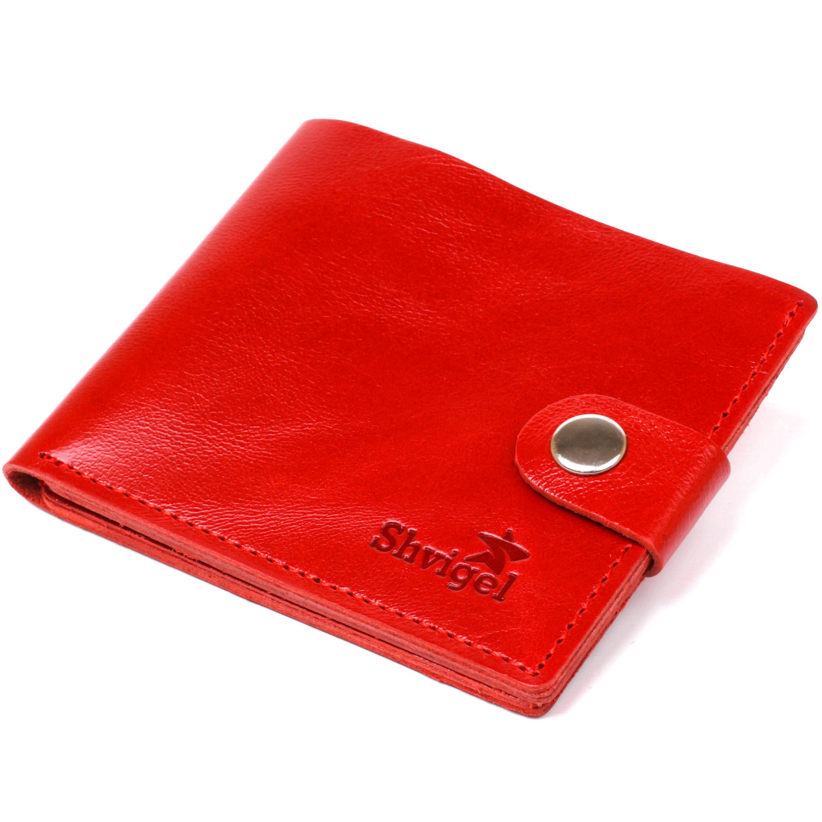 Жіноче невелике шкіряне портмоне Shvigel 16461 Червоний, фото 1
