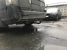 Фаркоп Land Rover Range Rover L322 2002-2012 (Ленд Ровер Рендж Ровер 3) швидкоз'ємний гак на ключах, фото 4