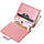 Компактне жіноче портмоне з натуральної шкіри Shvigel 16488 Рожевий, фото 4