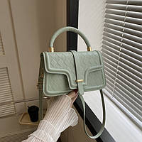 Женская сумка 4354 кросс-боди зеленая
