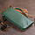 Гаманець-клатч зі шкіри з кишенею для мобільного ST Leather 19308 Зелений, фото 7